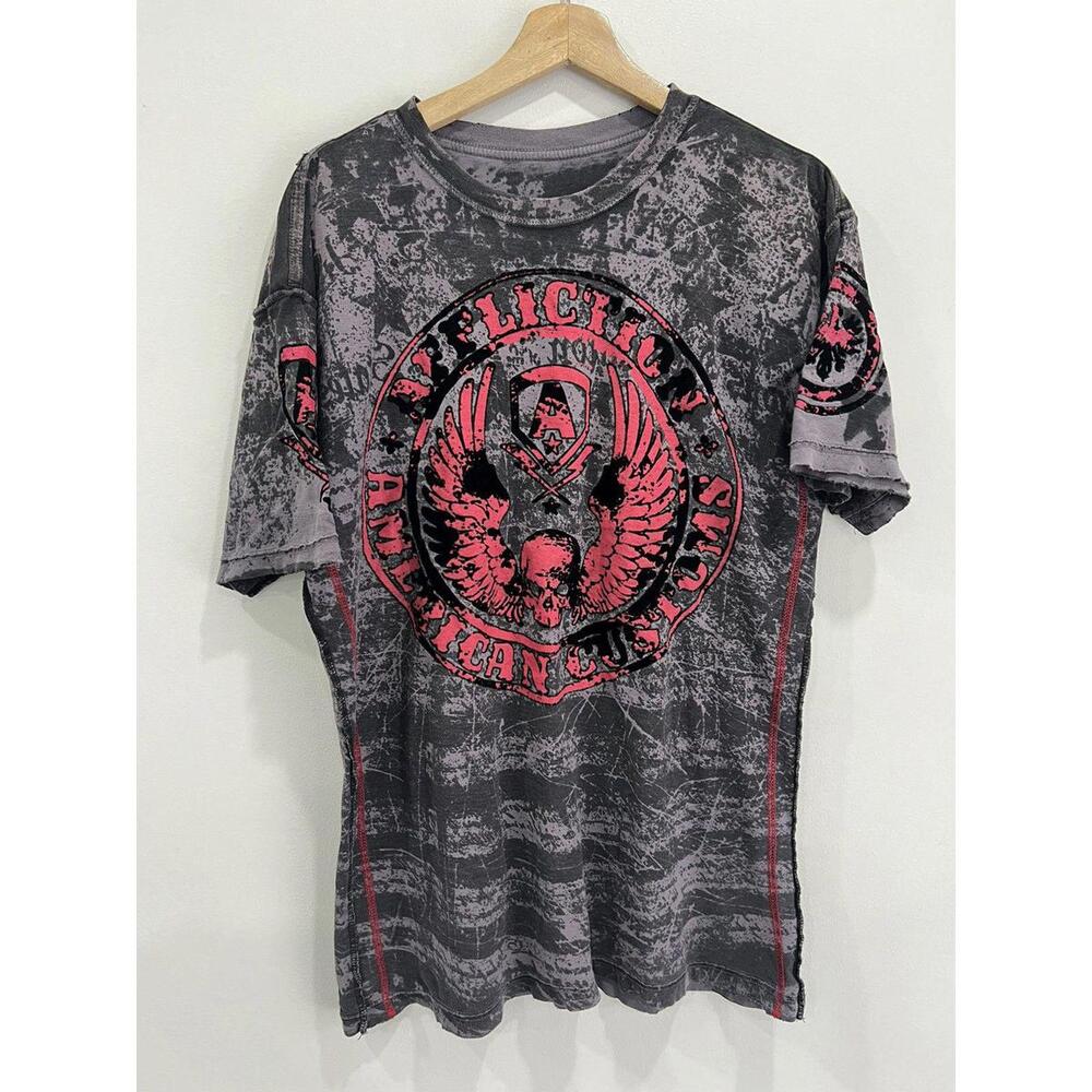 Vintage Y2K Affliction Tee Shirt grunge